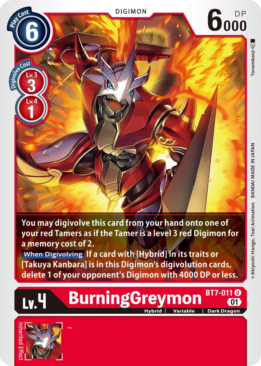 Burning greymon