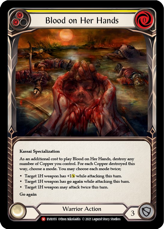 Blood on Her Hands - Everfest - Flesh and Blood TCG