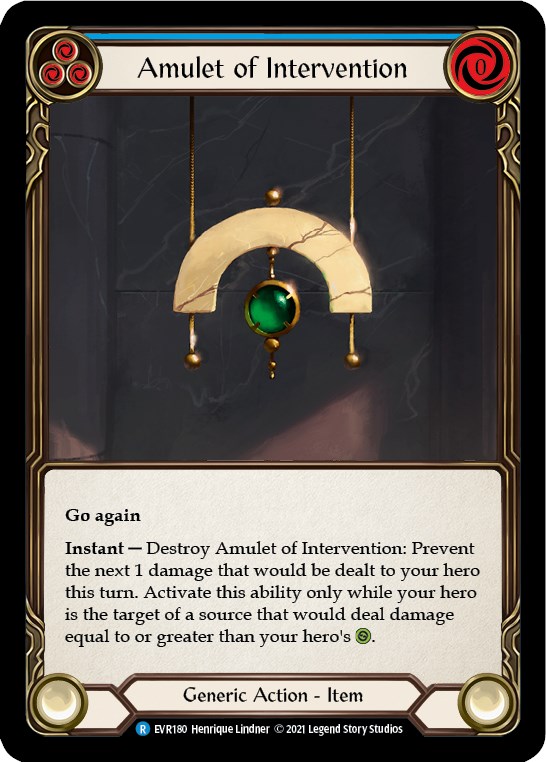 Amulet of Intervention - Everfest - Flesh and Blood TCG