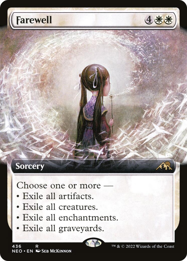 Farewell (Extended Art) Kamigawa Neon Dynasty Magic The Gathering