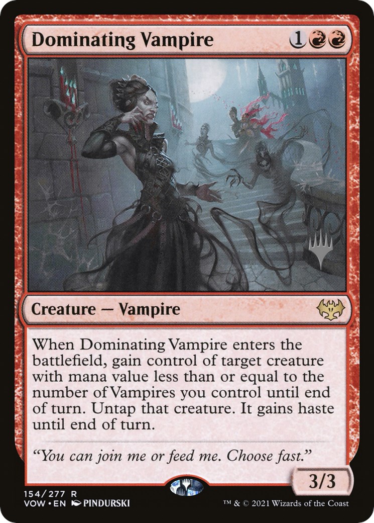 Dominating Vampire - Promo Pack: Kamigawa: Neon Dynasty - Magic: The 