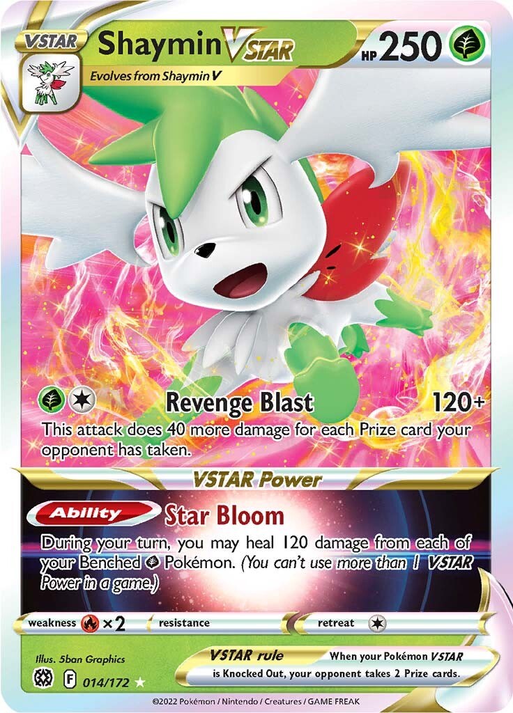 The art of Pokemon: Shaymin V Star from Brilliant Stars!