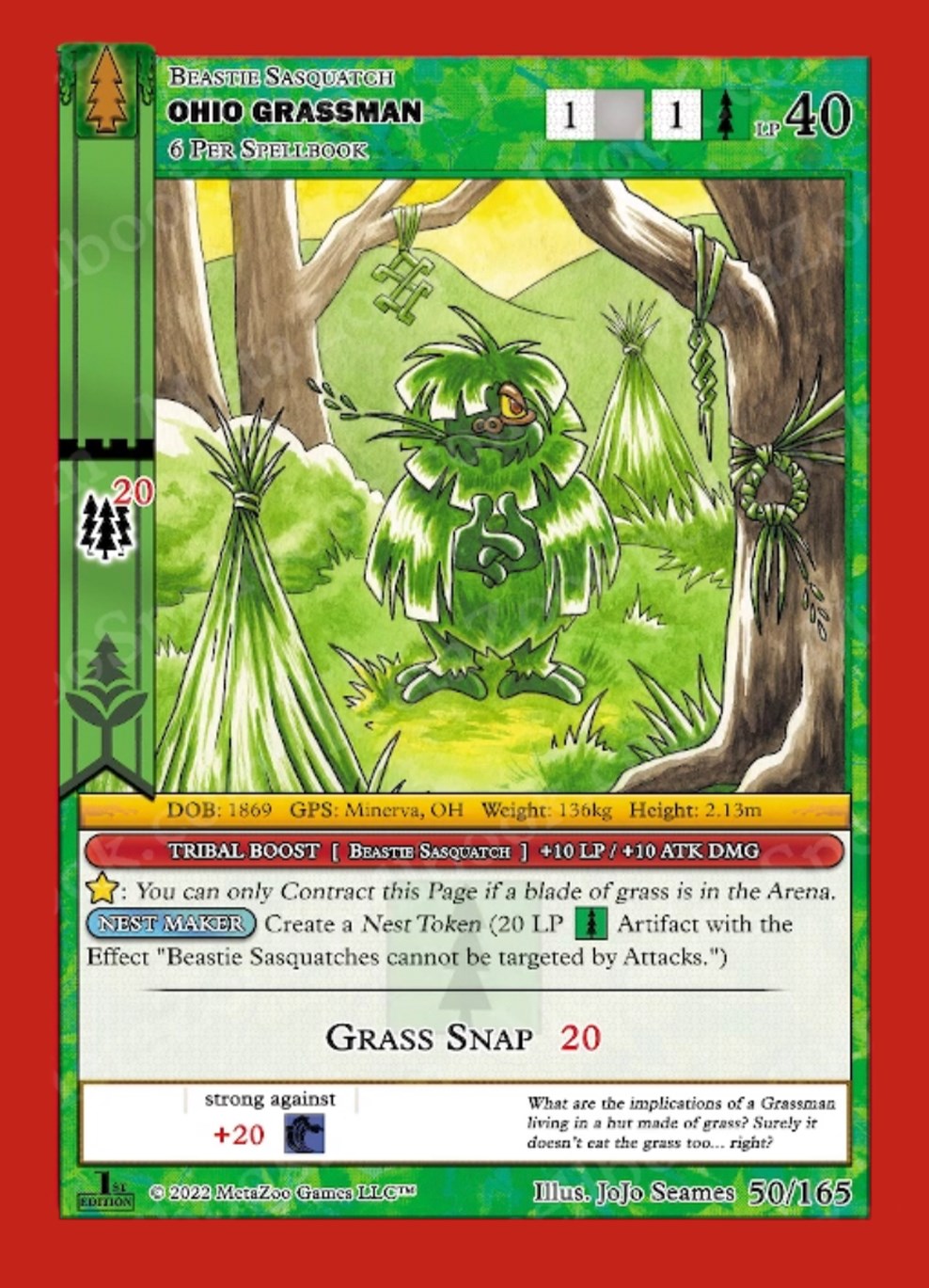 Ohio Grassman - Wilderness: First Edition - MetaZoo