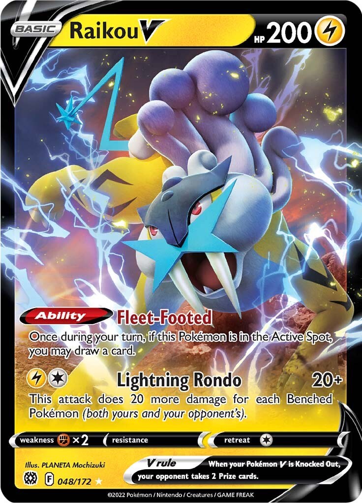 Raikou V - Brilliant Stars Pokémon card 048/172