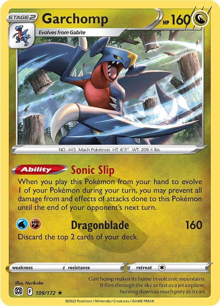 garchomp mega evolution card