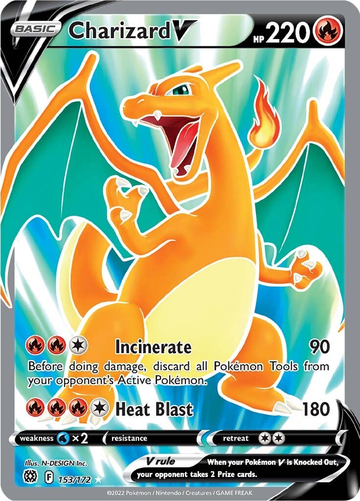 Charizard V Alternate Full Art Brilliant Stars Town green
