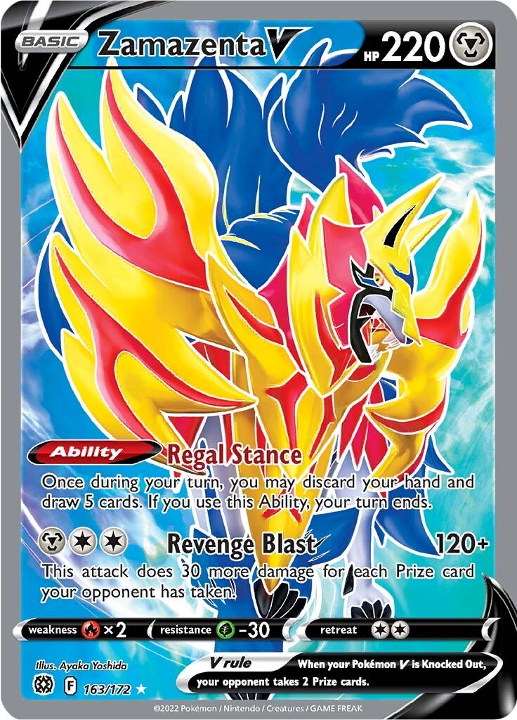 Zacian V & Zamazenta V – Lot de cartes promotionnelles Pokémon Black Star –  SWSH292 & SWSH293 – Carte brillante Full Art