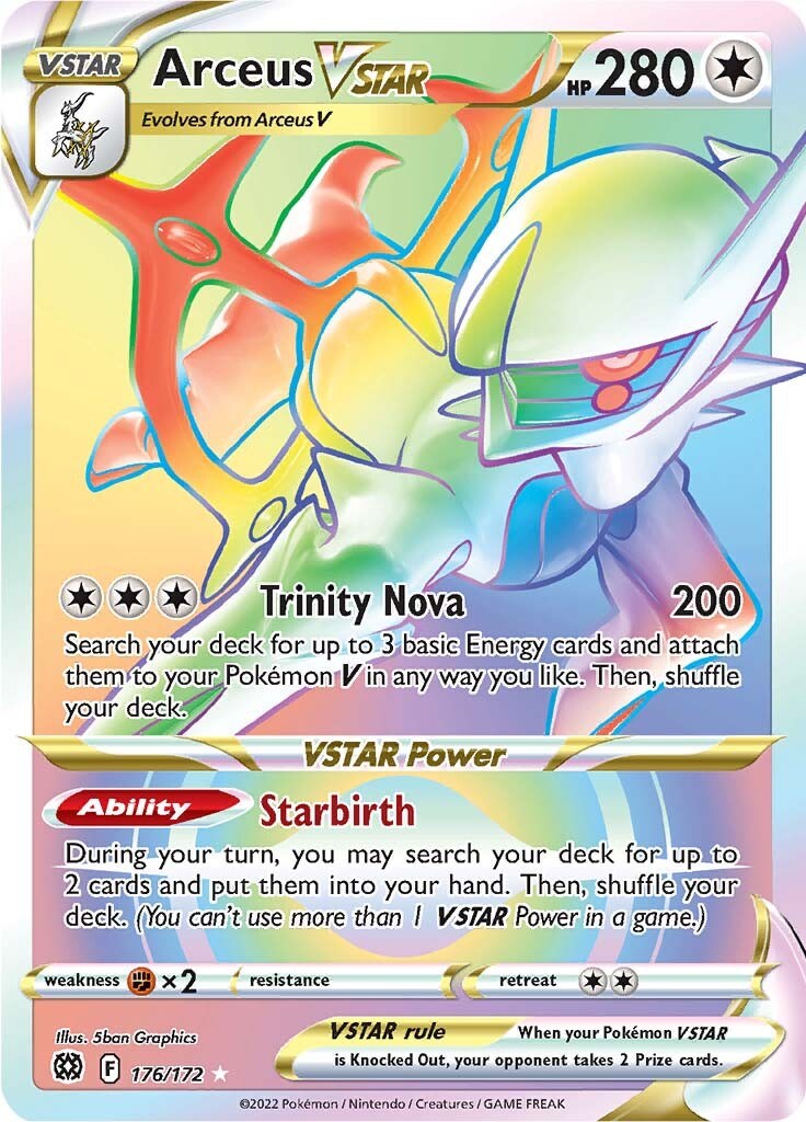 The Cards Of Pokémon TCG: Brilliant Stars Part 19: Arceus V & VSTAR