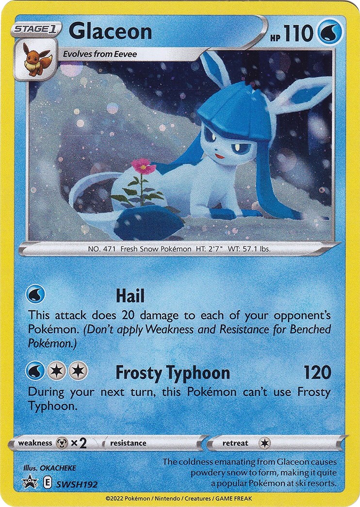 Carta Promo Glaceon V - Pokemon TCG