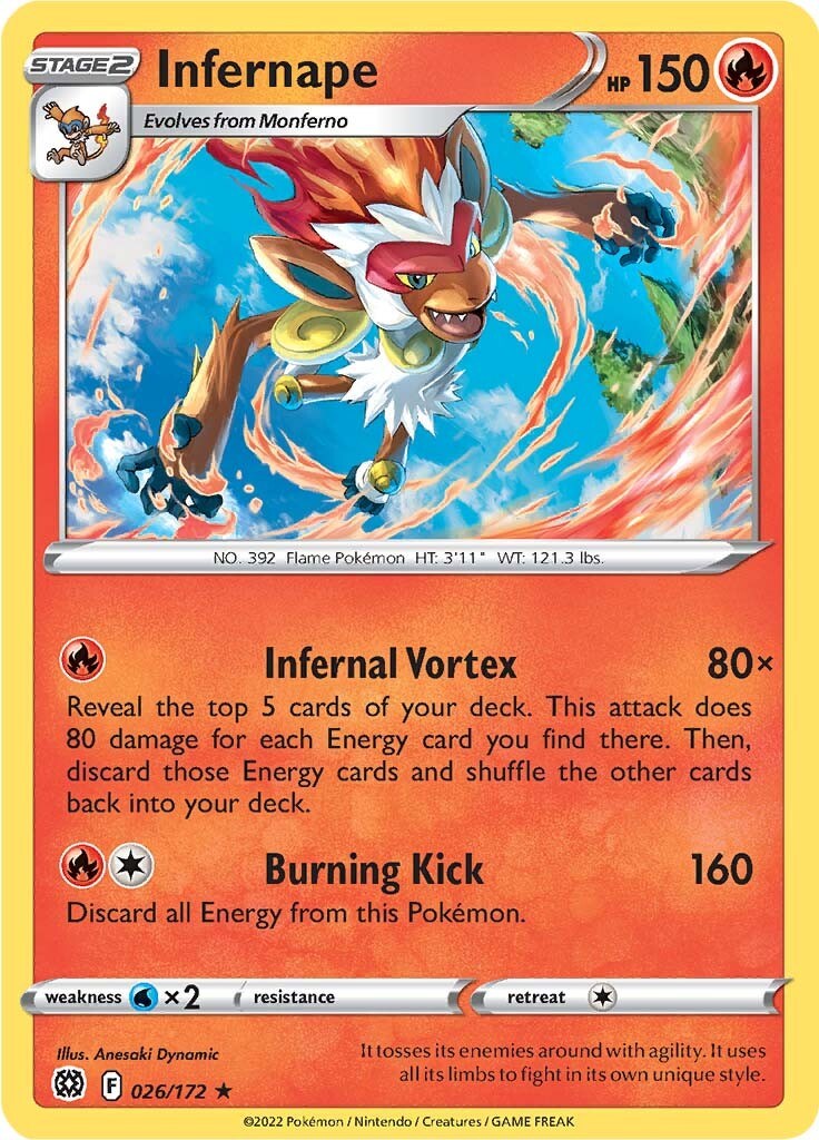 Infernape 026/172 Deck Exclusives Pokemon