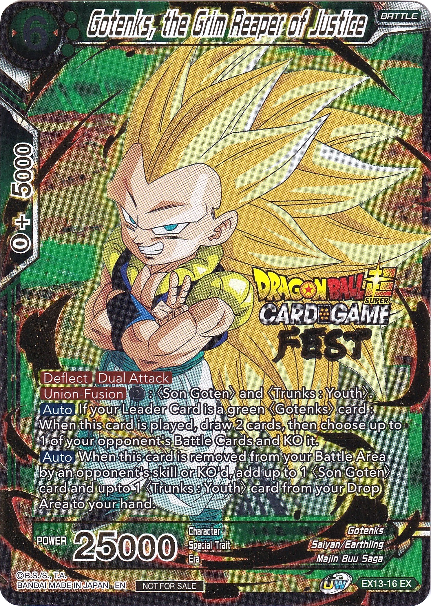 Gotenks, the Grim Reaper of Justice (Card Game Fest 2022) - Tournament  Promotion Cards - Dragon Ball Super: Masters