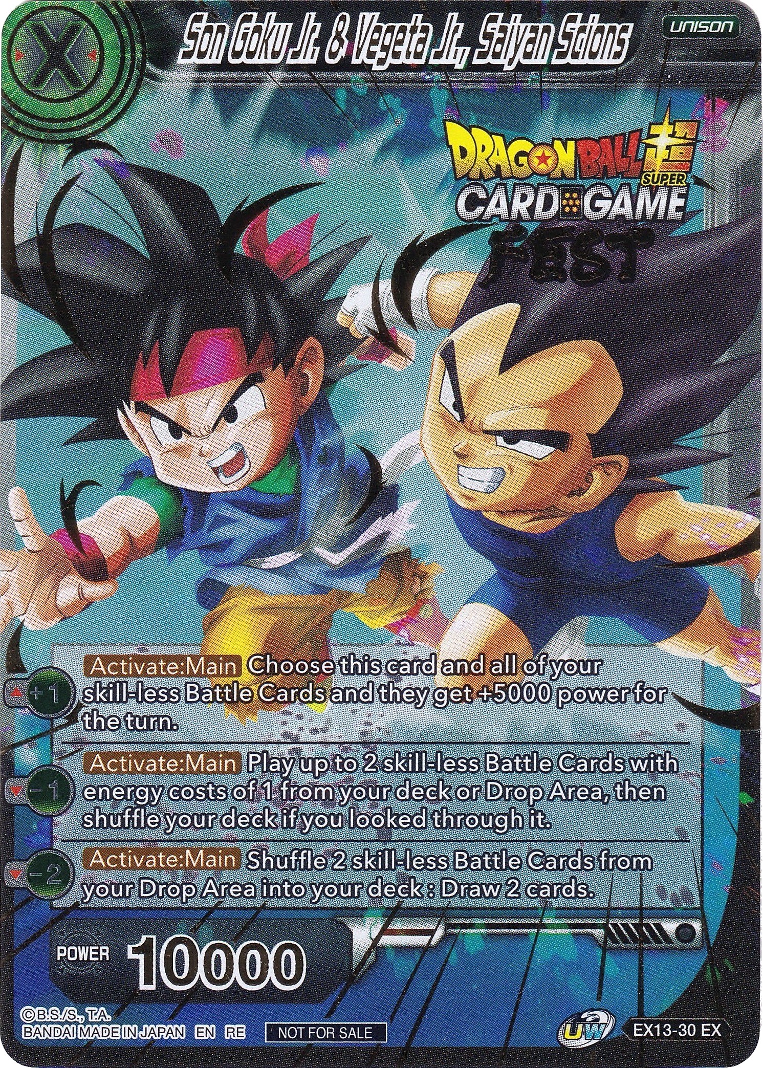Son Goku Jr. & Vegeta Jr., Saiyan Scions (Card Game Fest 2022) - Tournament  Promotion Cards - Dragon Ball Super CCG
