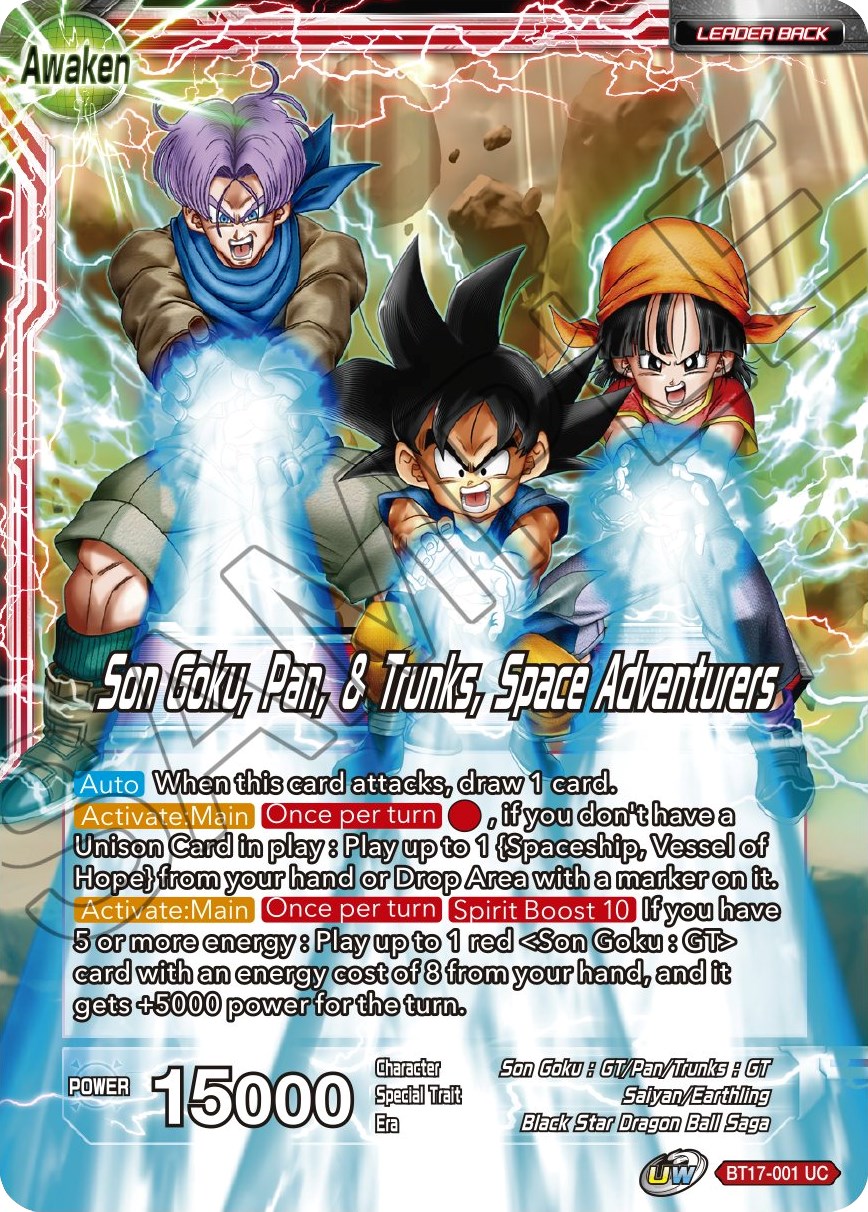 SS Son Goku, Pan, & SS Trunks, Galactic Explorers - Ultimate Squad