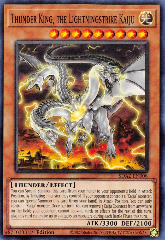 Thunder King, the Lightningstrike Kaiju Structure Deck: Albaz Strike -