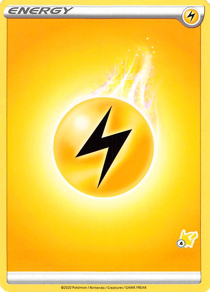 Lightning Energy (#4 Pikachu Stamped) card artwork