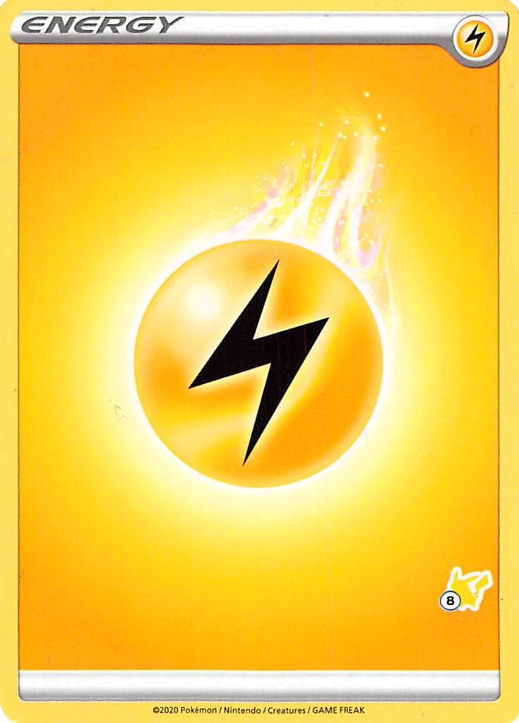 Lightning Energy (#8 Pikachu Stamped) card artwork