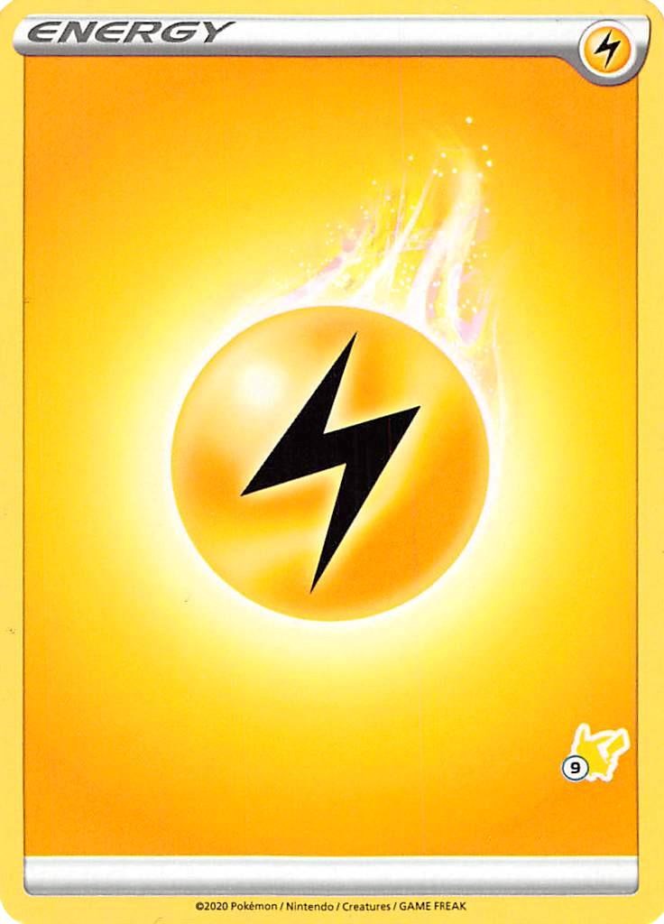 Lightning Energy (#9 Pikachu Stamped) card artwork