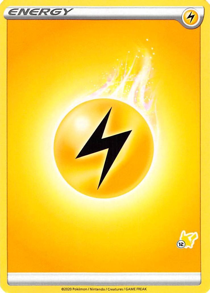 Lightning Energy (#12 Pikachu Stamped) card artwork