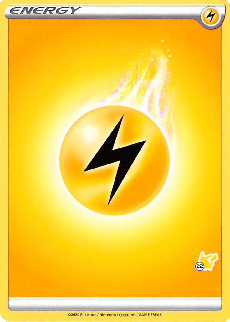 Lightning Energy (#22 Pikachu Stamped) card artwork