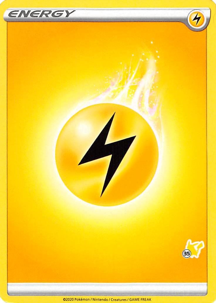 Lightning Energy (#35 Pikachu Stamped) card artwork