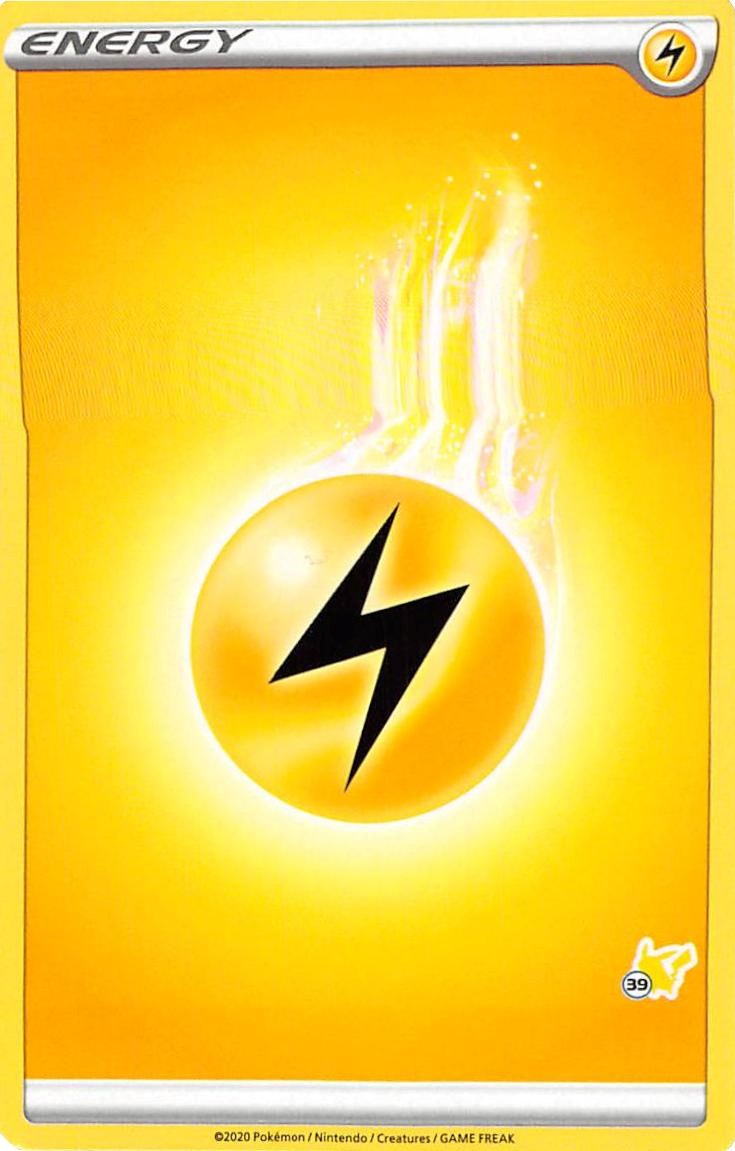Lightning Energy (#39 Pikachu Stamped) card artwork