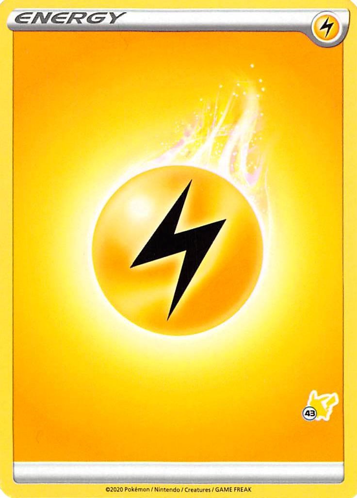 Lightning Energy (#43 Pikachu Stamped) card artwork