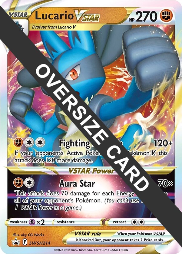 Pokemon Trading Card Game - Lucario VSTAR SWSH214 Jumbo Card – Pokemon  BariBari USA