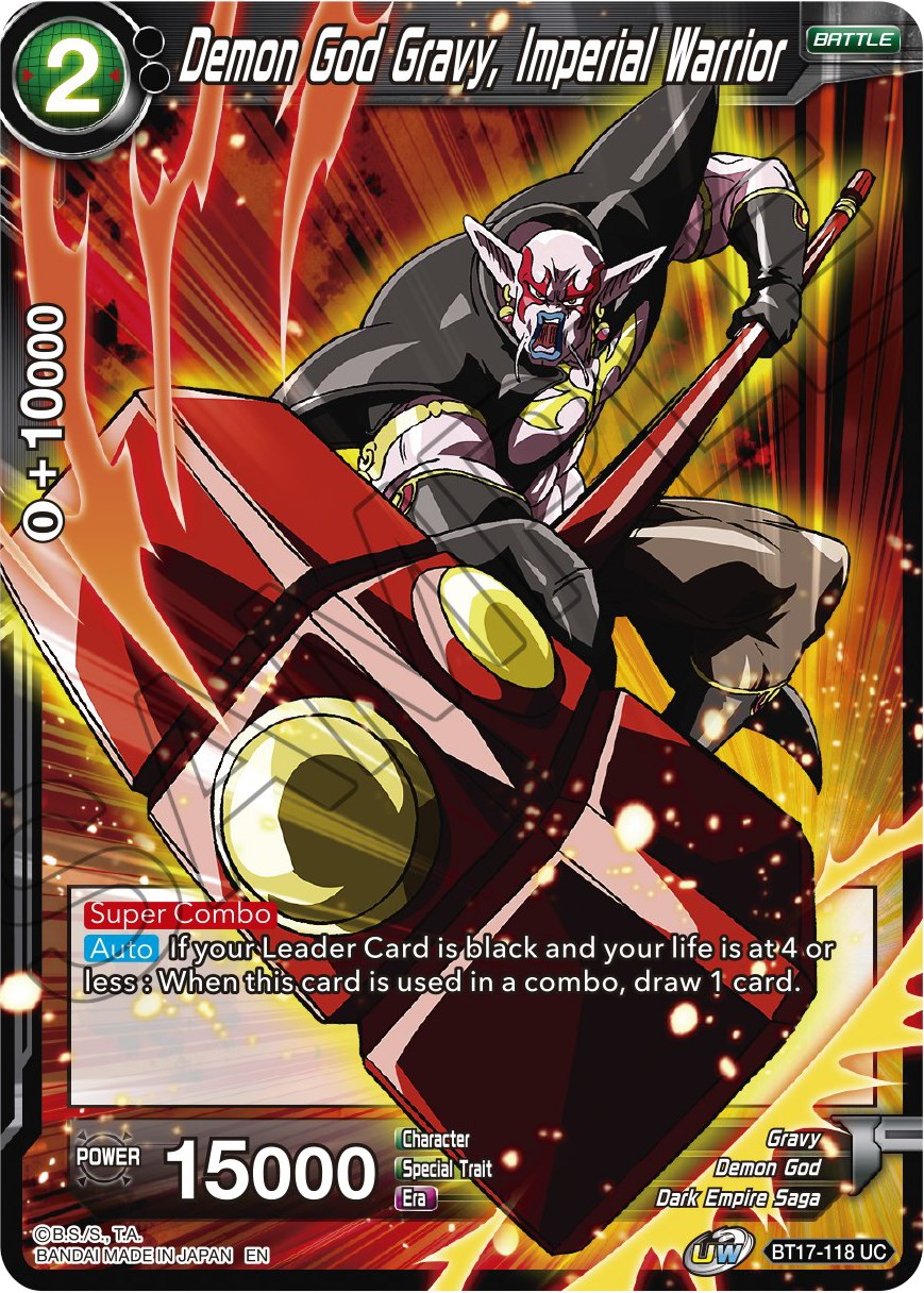 Demon God Gravy, Imperial Warrior Ultimate Squad Dragon Ball Super CCG