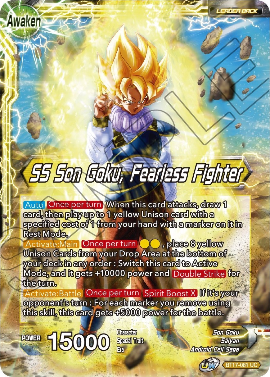 Son Goku Ss Son Goku Fearless Fighter Ultimate Squad Dragon Ball Super Ccg