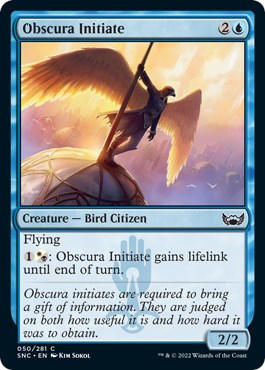 Obscura Initiate - Streets of New Capenna - Magic: The Gathering