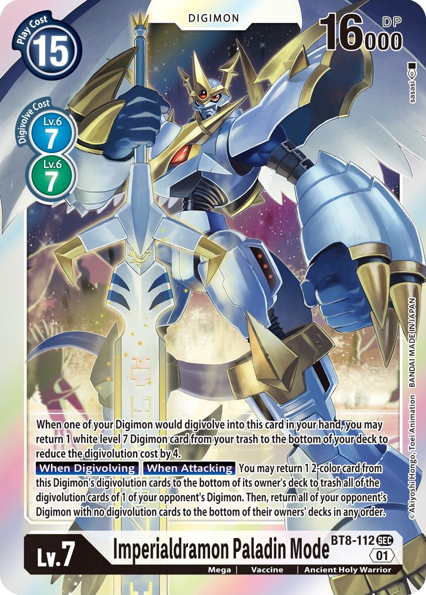 Imperialdramon Paladin Mode - New Awakening - Digimon Card Game