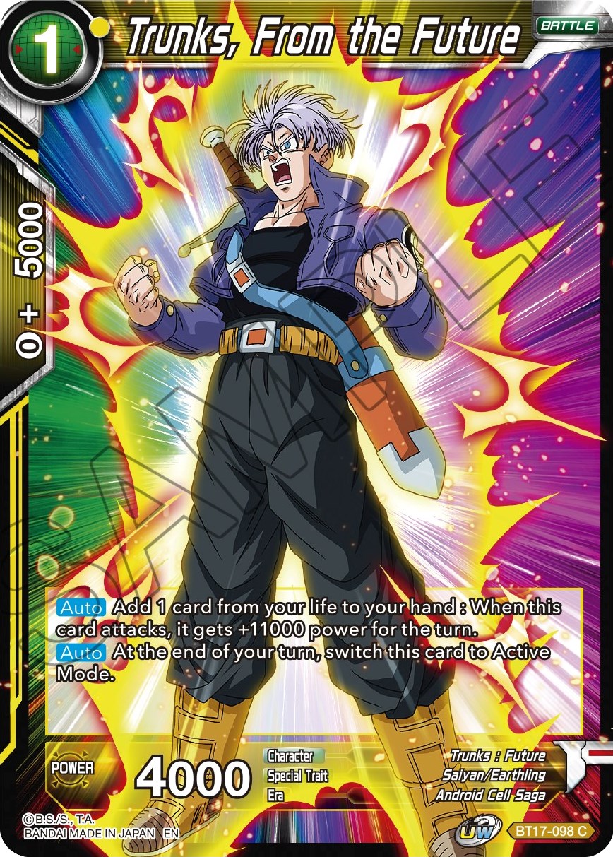 Trunks, From the Future - Ultimate Squad - Dragon Ball Super CCG