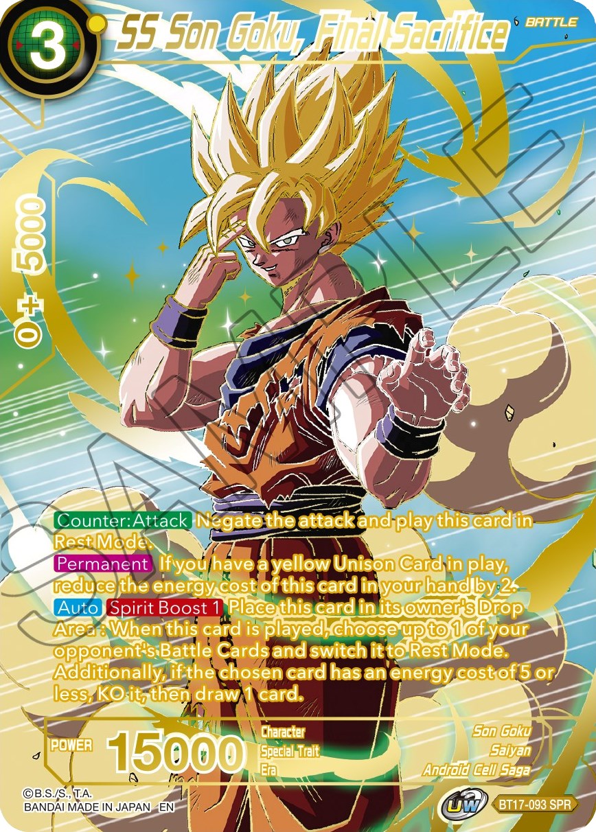SS Son Goku, Final Sacrifice (SPR) - Ultimate Squad - Dragon Ball Super ...