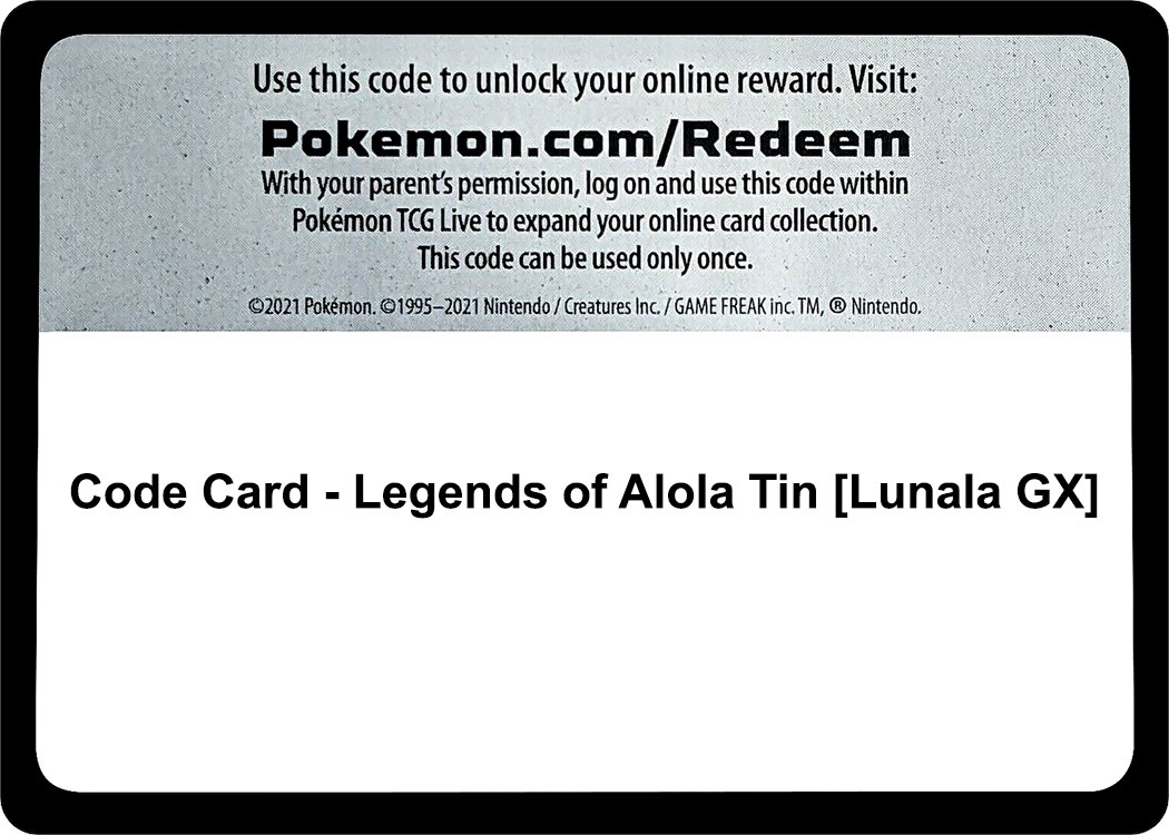 Legends of Alola Tin (Lunala GX)