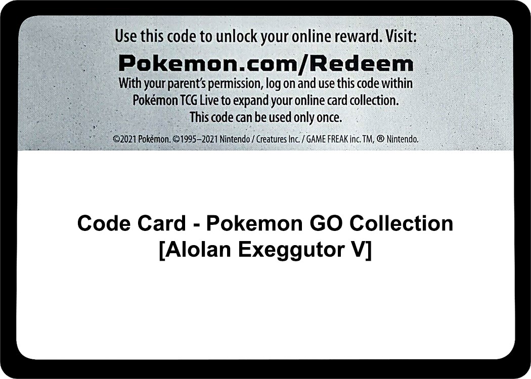 Pokémon TCG - Pokémon GO V Box - Alolan Exeggutor V » Order Now