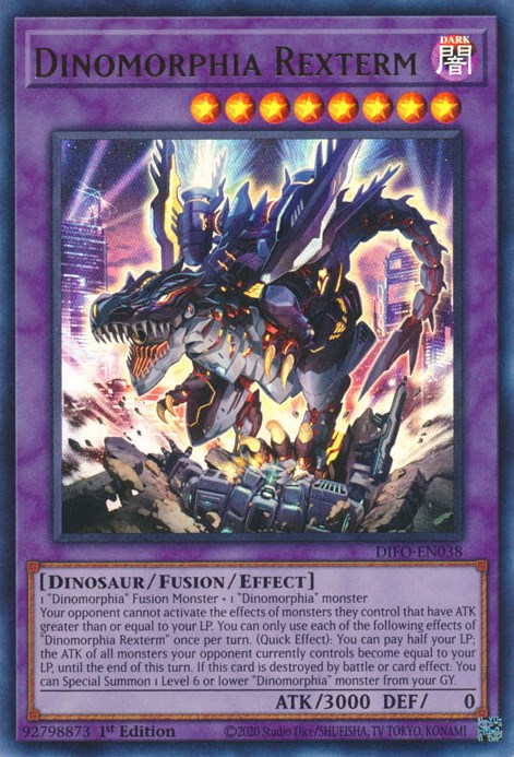 Dinomorphia Rexterm Dimension Force YuGiOh