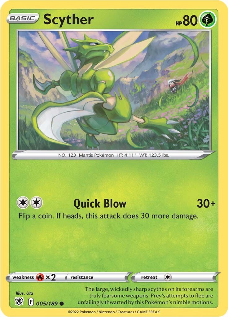 Scyther card artwork