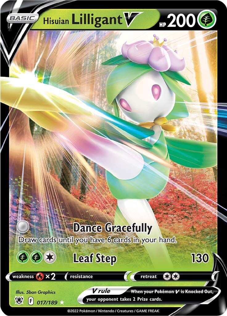 Hisuian Lilligant V Swsh10 Astral Radiance Pokemon