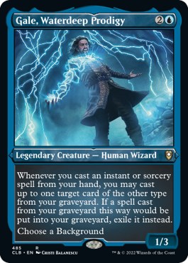 Gale, Waterdeep Prodigy (Showcase) [Commander Legends: Battle for Bald