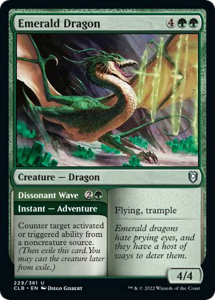 Emerald Dragon Commander Legends Battle For Baldurs Gate Magic
