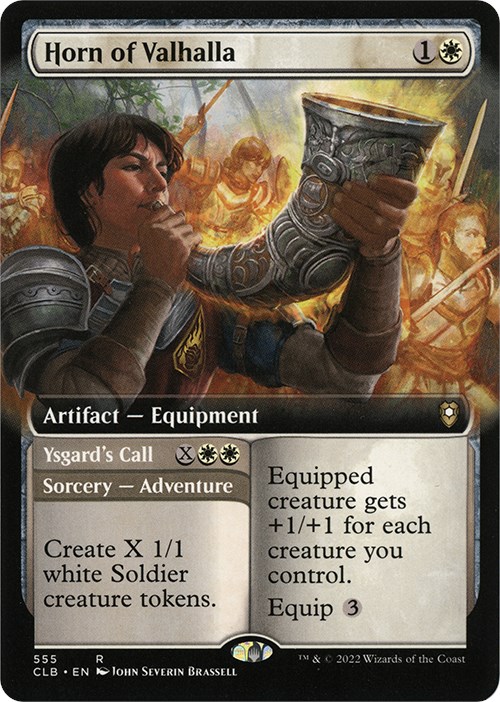 Horn of Valhalla (Extended Art) Commander Legends Battle for Baldur