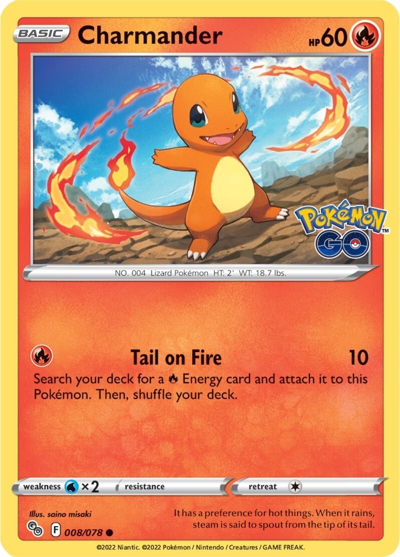 Original Charmander Pokemon Card