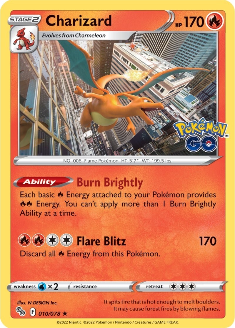 Charizard Pokemon Card Town green