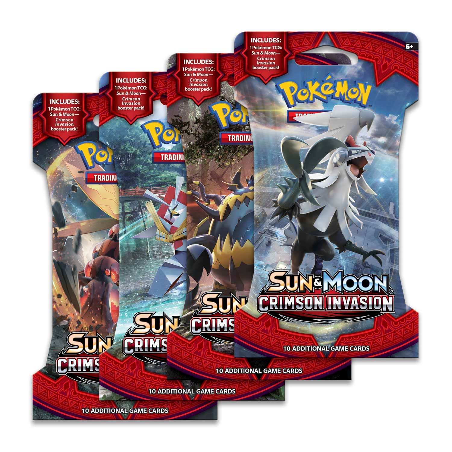 Crimson Invasion Sleeved Booster Pack Art Bundle [Set of 4] - SM ...
