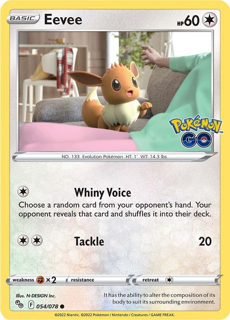 Eevee Pokemon Card