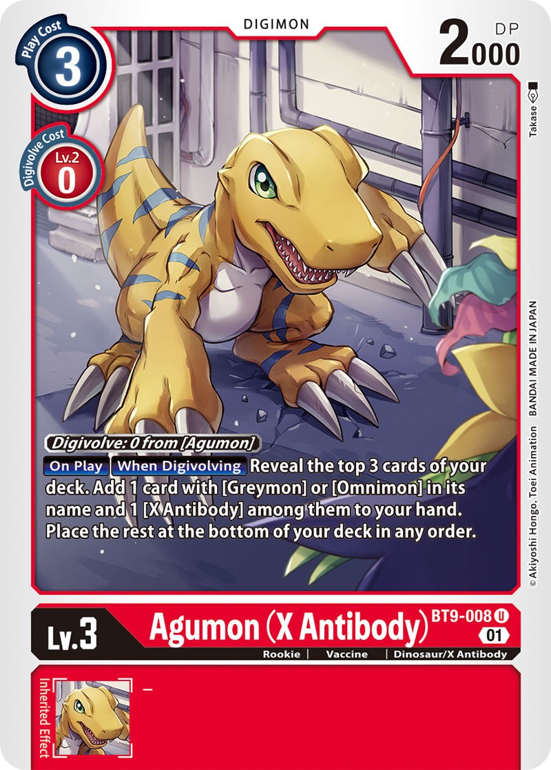 Agumon (X Antibody) X Record Digimon Card Game