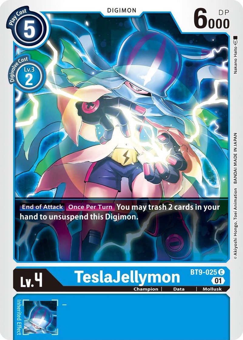 TeslaJellymon - X Record - Digimon Card Game