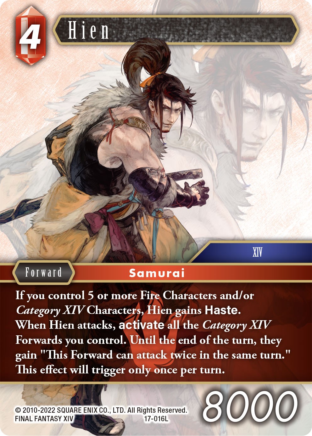 Hien Rebellion's Call Final Fantasy TCG