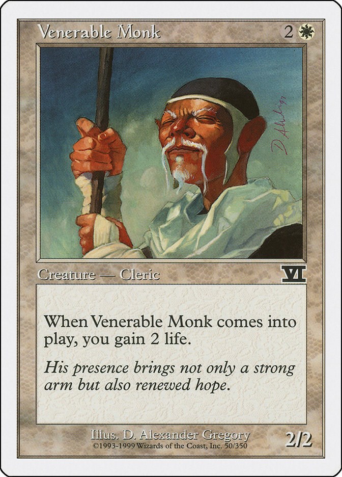 Venerable Monk Classic Sixth Edition Magic The Gathering   2784 