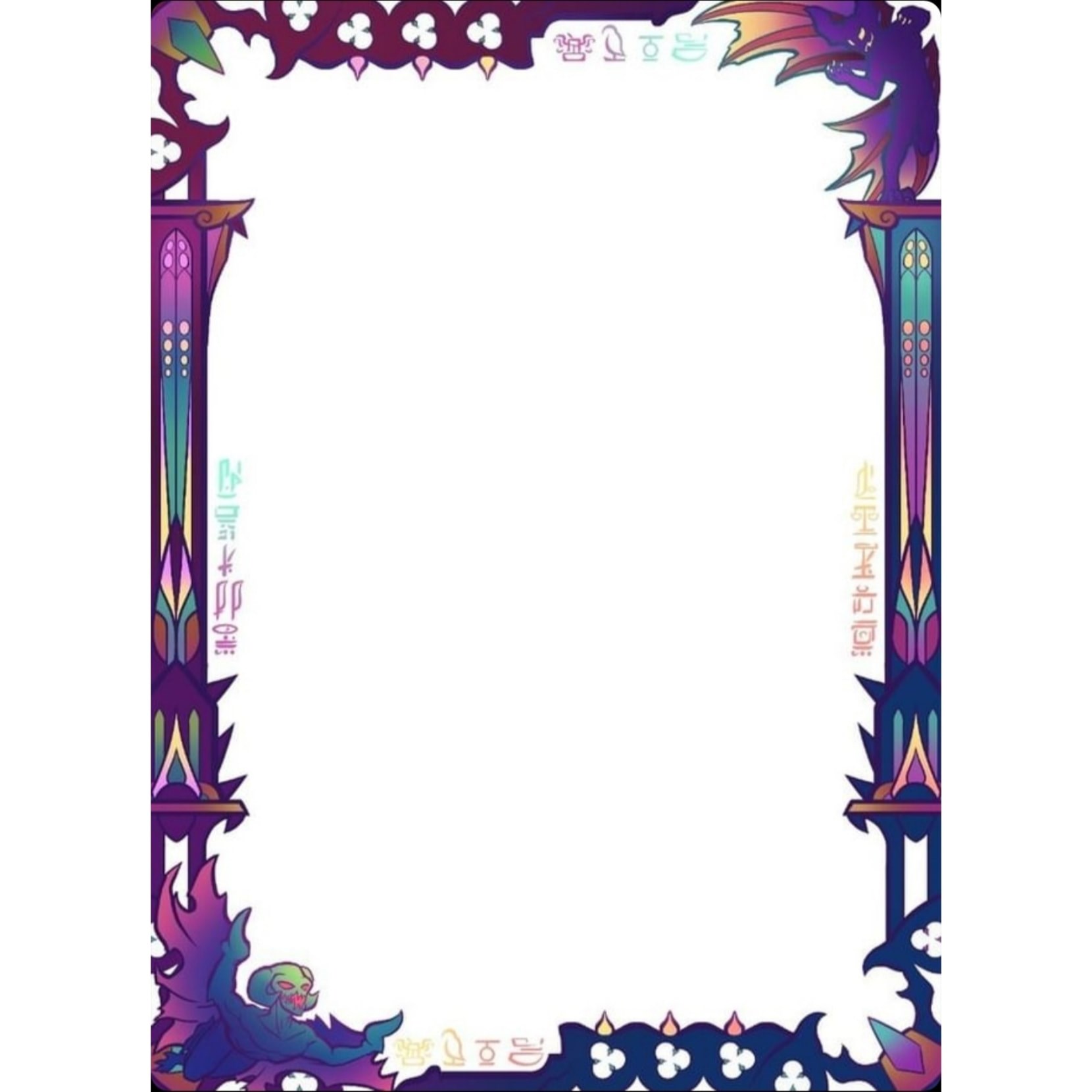 Imperium Duelist Border Sleeves Dark Cherubim (60Pack) Imperium Duelist Card Sleeves Card